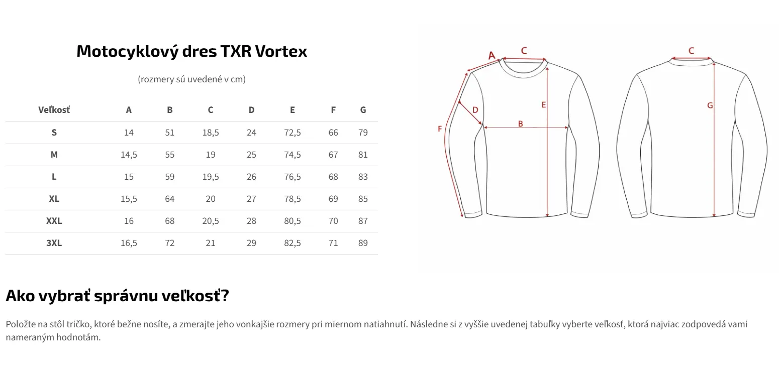 TXR Motokrosový dres Vortex čierno-sivý 3XL